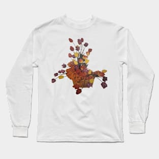 Art Floral Tulips Colorful Long Sleeve T-Shirt